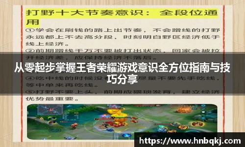 从零起步掌握王者荣耀游戏意识全方位指南与技巧分享